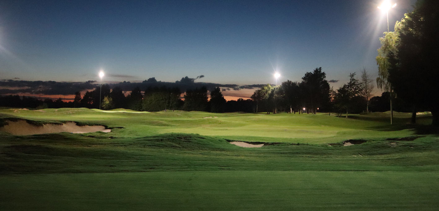 Verlichte golfbaan princenbosch